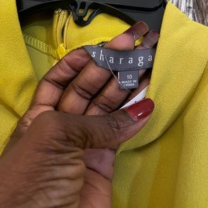 #22.  Cute Mustard Color Sleeveless Dress